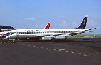 Okada Air Douglas DC-8-62 (5N-AON) at  Luxembourg - Findel, Luxembourg