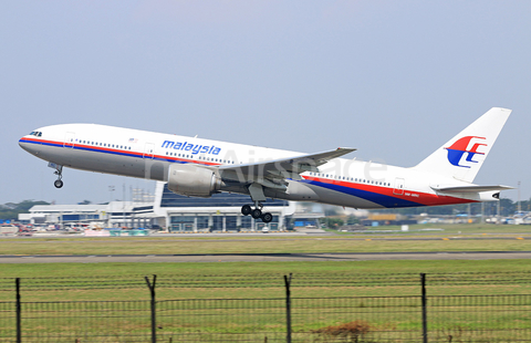 Malaysia Airlines Boeing 777-2H6(ER) (9M-MRC) at  Jakarta - Soekarno-Hatta International, Indonesia