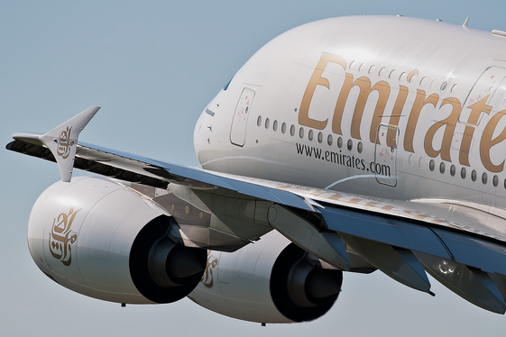 Emirates Airbus A380-861 (A6-EDH) at  Manchester - International (Ringway), United Kingdom