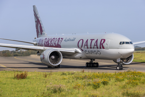 Qatar Airways Cargo Boeing 777-FDZ (A7-BFG) at  Liege - Bierset, Belgium