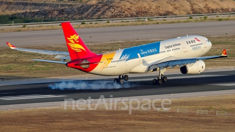 Capital Airlines Airbus A330-243 (B-8019) at  Madrid - Barajas, Spain