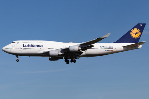 Lufthansa Boeing 747-430 (D-ABVU) at  Frankfurt am Main, Germany