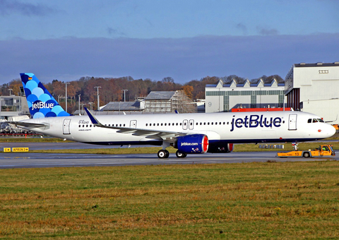 JetBlue Airways Airbus A321-271NX (D-AZAD) at  Hamburg - Finkenwerder, Germany