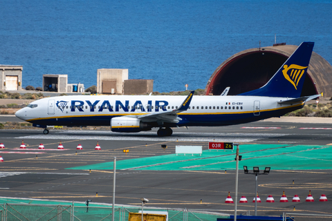 Ryanair Boeing 737-8AS (EI-EBV) at  Gran Canaria, Spain