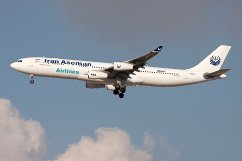Iran Aseman Airlines Airbus A340-311 (EP-APA) at  Dubai - International, United Arab Emirates