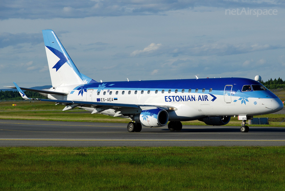 Estonian Air Embraer ERJ-170STD (ERJ-170-100) (ES-AEA) at  Oslo - Gardermoen, Norway