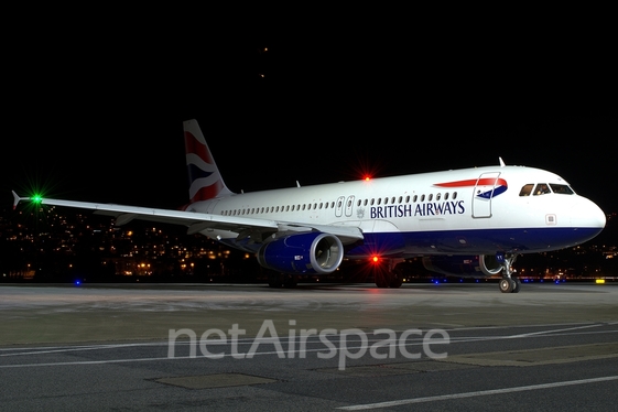 British Airways Airbus A320-232 (G-EUYT) at  Innsbruck - Kranebitten, Austria