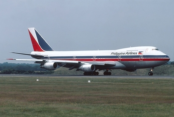 Philippine Airlines Boeing 747-2F6B (N742PR) at  London - Gatwick, United Kingdom