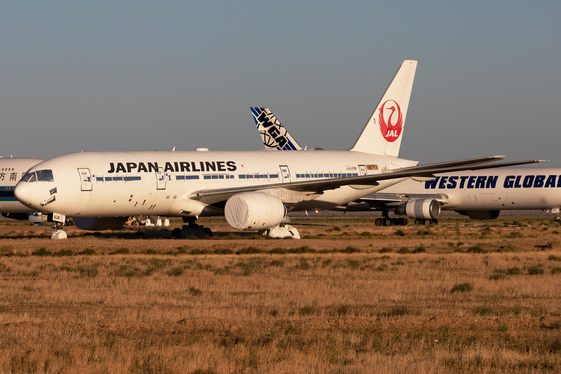 Japan Airlines - JAL Boeing 777-289 (N807KW) at  Mojave Air and Space Port, United States