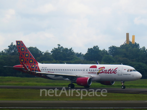 Batik Air Airbus A320-214 (PK-LAY) at  Palembang - Sultan Mahmud Badaruddin II International, Indonesia