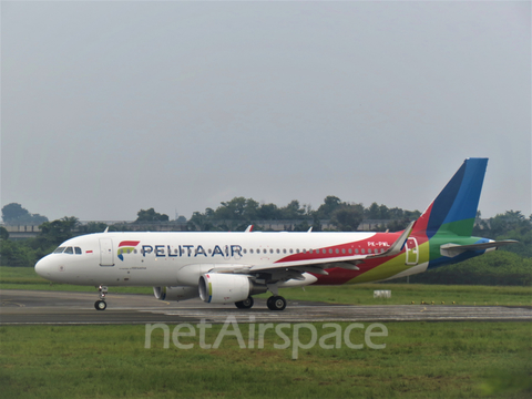 Pelita Air Service Airbus A320-214 (PK-PWL) at  Palembang - Sultan Mahmud Badaruddin II International, Indonesia