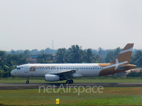 Super Air Jet Airbus A320-232 (PK-SJT) at  Palembang - Sultan Mahmud Badaruddin II International, Indonesia