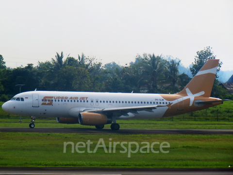 Super Air Jet Airbus A320-232 (PK-SJW) at  Palembang - Sultan Mahmud Badaruddin II International, Indonesia
