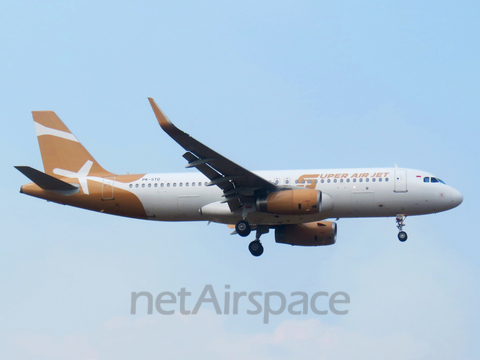 Super Air Jet Airbus A320-232 (PK-STD) at  Palembang - Sultan Mahmud Badaruddin II International, Indonesia