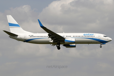 Enter Air Boeing 737-8CX (SP-ENG) at  Warsaw - Frederic Chopin International, Poland