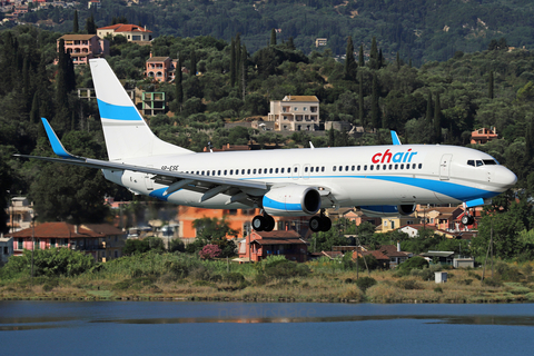 Chair Airlines Boeing 737-8Q8 (SP-ESE) at  Corfu - International, Greece