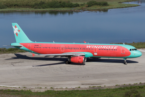 Windrose Airlines Airbus A321-231 (UR-WRJ) at  Corfu - International, Greece