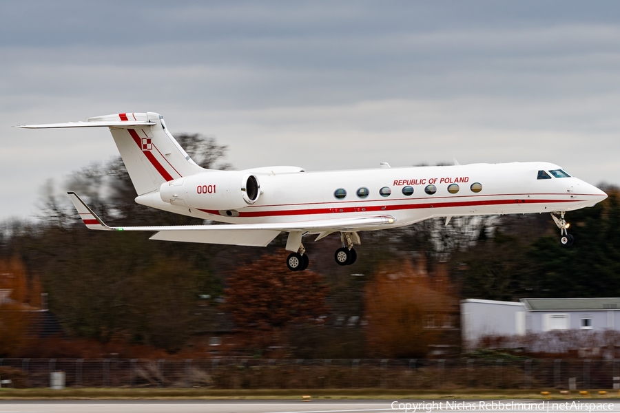 Polish Air Force (Siły Powietrzne) Gulfstream G-V-SP (G550) (0001) | Photo 664051