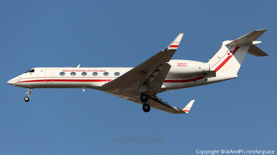 Polish Air Force (Siły Powietrzne) Gulfstream G-V-SP (G550) (0001) | Photo 500653