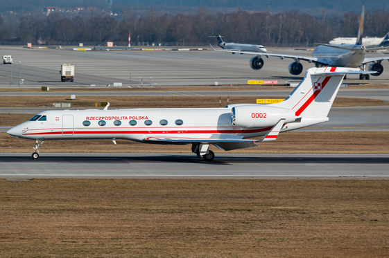 Polish Air Force (Siły Powietrzne) Gulfstream G-V-SP (G550) (0002) at  Munich, Germany