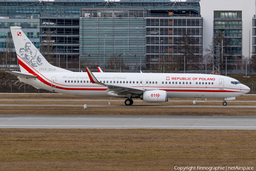 Polish Air Force (Siły Powietrzne) Boeing 737-86X (0110) | Photo 554160