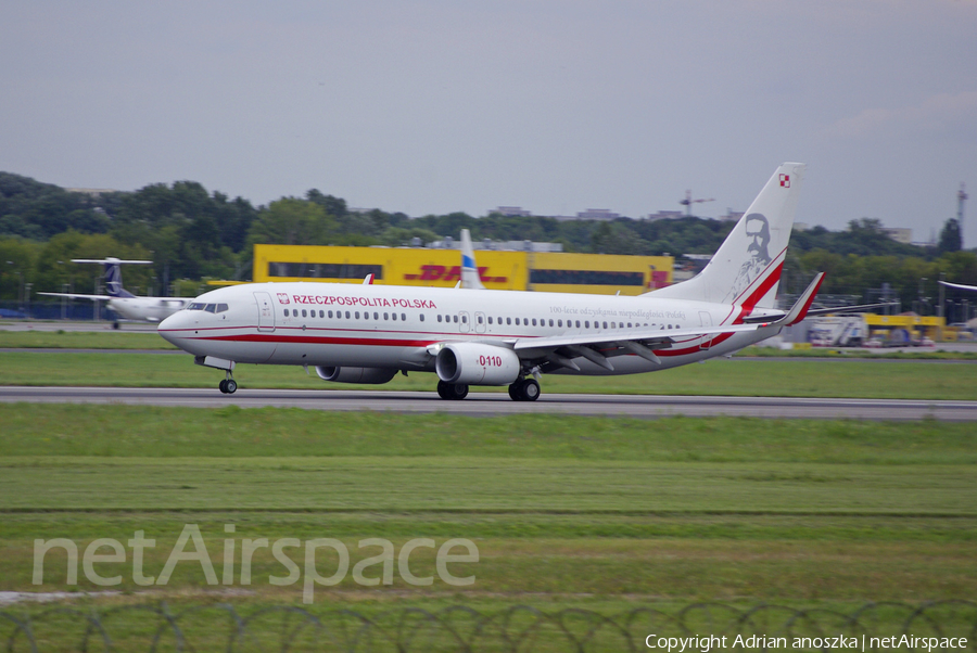 Polish Air Force (Siły Powietrzne) Boeing 737-86X (0110) | Photo 409004