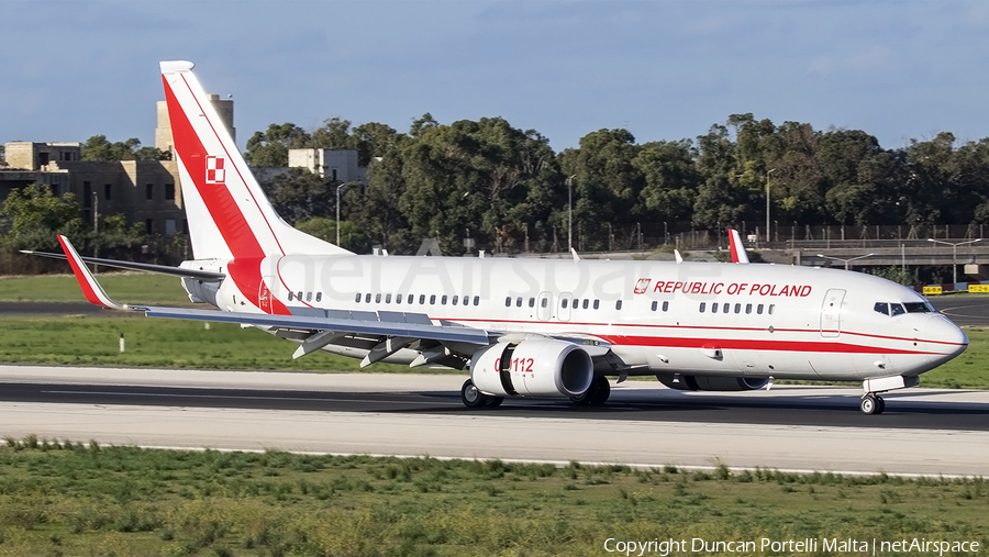 Polish Air Force (Siły Powietrzne) Boeing 737-8TV(BBJ2) (0112) | Photo 530071