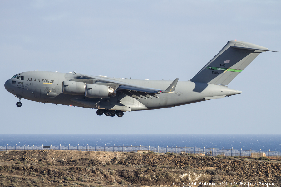 United States Air Force Boeing C-17A Globemaster III (02-1105) | Photo 216241