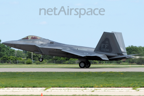 United States Air Force Lockheed Martin / Boeing F-22A Raptor (02-4034) at  Oshkosh - Wittman Regional, United States