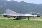 Austrian Air Force SAAB J 35OE Draken (02) at  Zeltweg, Austria