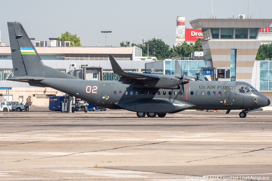 Uzbekistan Air Force CASA C-295W (02 WHITE) | Photo 507555