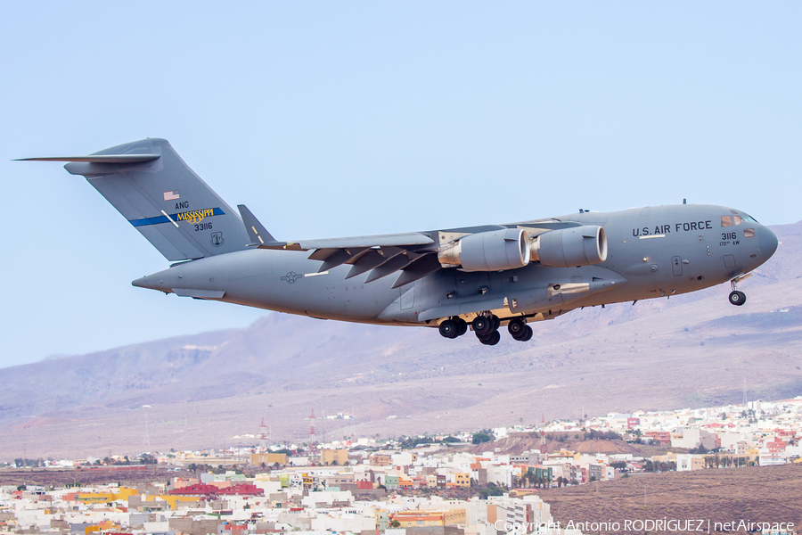 United States Air Force Boeing C-17A Globemaster III (03-3116) | Photo 405722