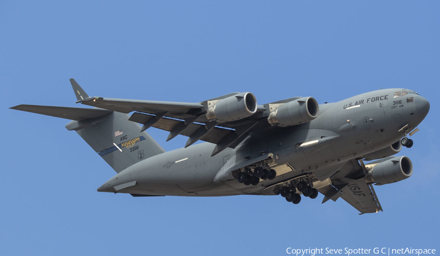 United States Air Force Boeing C-17A Globemaster III (03-3116) | Photo 489618