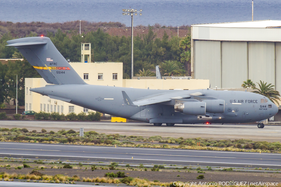 United States Air Force Boeing C-17A Globemaster III (05-5144) | Photo 222694