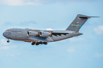 United States Air Force Boeing C-17A Globemaster III (06-6168) at  Gran Canaria, Spain