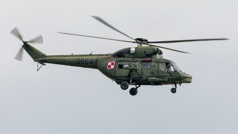 Polish Army (Siły Zbrojne Rzeczypospolitej Polskiej) PZL-Swidnik W-3W Sokol (0604) at  Inowrocław - Latkowo, Poland