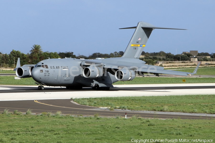 United States Air Force Boeing C-17A Globemaster III (07-7181) | Photo 403942