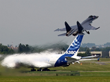 Russian Federation Air Force Sukhoi Su-35S Flanker E (07 RED) at  Paris - Le Bourget, France