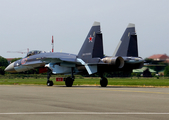 Russian Federation Air Force Sukhoi Su-35S Flanker E (07 RED) at  Paris - Le Bourget, France