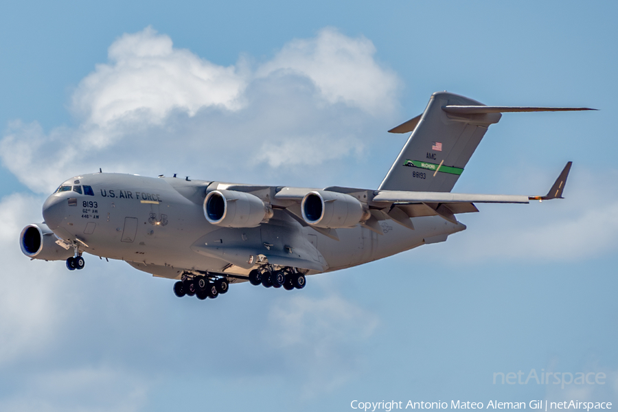 United States Air Force Boeing C-17A Globemaster III (08-8193) | Photo 621638