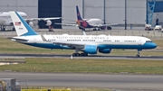 United States Air Force Boeing C-32A (09-0016) at  Brussels - International, Belgium