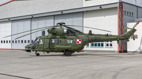 Polish Army (Siły Zbrojne Rzeczypospolitej Polskiej) PZL-Swidnik W-3PL Gluszec (0901) at  Inowrocław - Latkowo, Poland