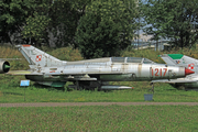 Polish Air Force (Siły Powietrzne) Mikoyan-Gurevich MiG-21U Mongol-A (1217) at  Krakow Rakowice-Czyzyny (closed) Polish Aviation Museum (open), Poland