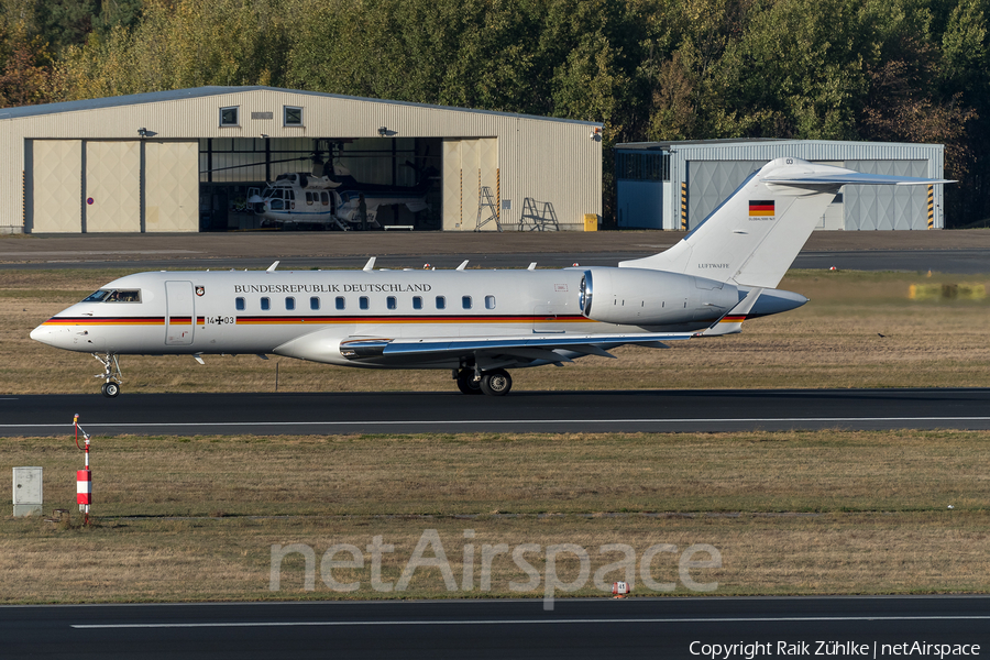 German Air Force (Luftwaffe) Bombardier BD-700-1A11 Global 5000 (1403) | Photo 273249