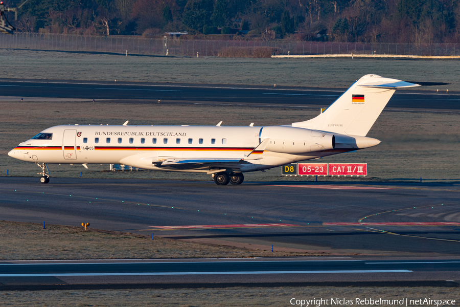 German Air Force (Luftwaffe) Bombardier BD-700-1A10 Global 6000 (1405) | Photo 554210