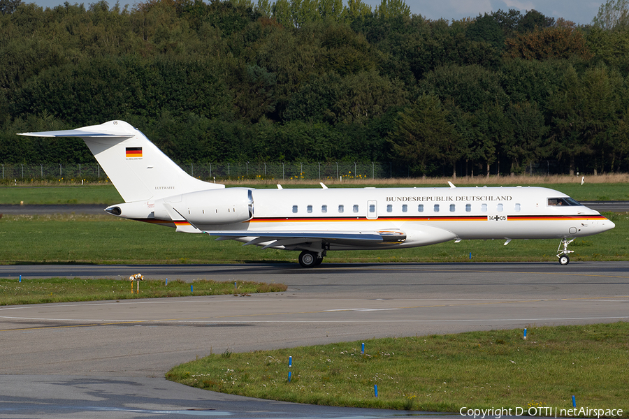German Air Force (Luftwaffe) Bombardier BD-700-1A10 Global 6000 (1405) | Photo 347256