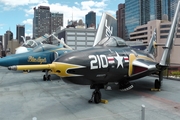 United States Navy Grumman F9F-8 Cougar (141117) at  Intrepid Sea Air & Space Museum, United States