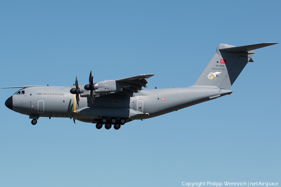 Turkish Air Force (Türk Hava Kuvvetleri) Airbus A400M-180 Atlas (15-0051) | Photo 193942