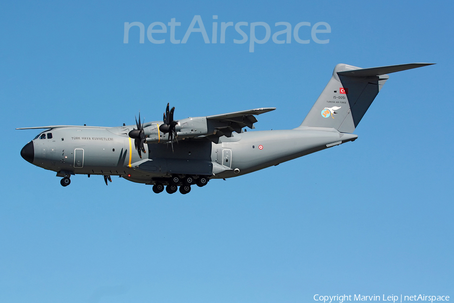 Turkish Air Force (Türk Hava Kuvvetleri) Airbus A400M-180 Atlas (15-0051) | Photo 203289