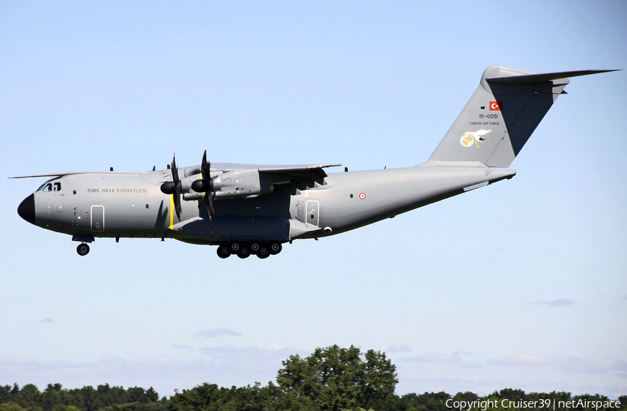 Turkish Air Force (Türk Hava Kuvvetleri) Airbus A400M-180 Atlas (15-0051) | Photo 232890